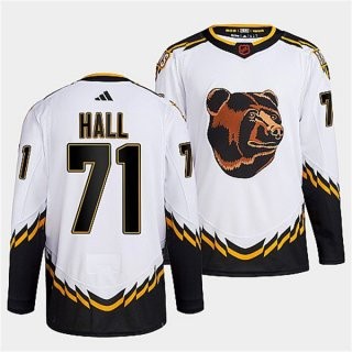 Bruins 71 Taylor Hall White 2022-23 Retro Men Jersey
