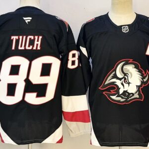 Buffalo Sabres 89 Alex Tuch  Black Men Jersey
