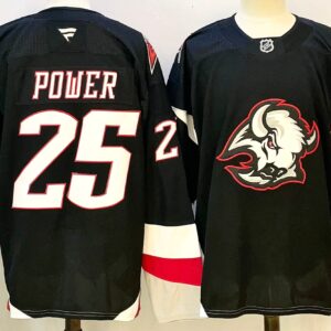 Sabres 23 Power  Black New Men Jersey