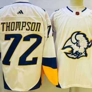 Sabres 72 Tage Thompson White 2022-23 Retro Men Jersey