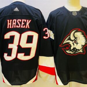 Sabres 39 Dominik Hasek Navy 2022-23 Retro Men Jersey