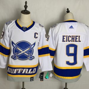 Sabres 9 Jack Eichel White 2020 New Men Jersey