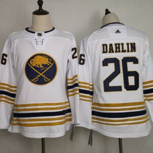 Sabres 26 Rasmus Dahlin White 50th anniversary Youth Jersey