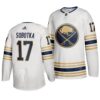 Sabres 17 Vladimir Sobotka White 50th anniversary Adidas Men Jersey