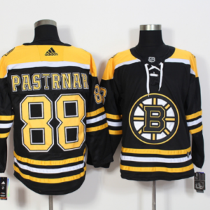 Bruins 88 David Pastrnak Black Home Men Jersey