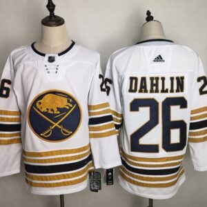 Sabres 26 Rasmus Dahlin White 50th anniversary Men Jersey