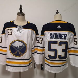 Sabres 53 Jeff Skinner White Men Jersey
