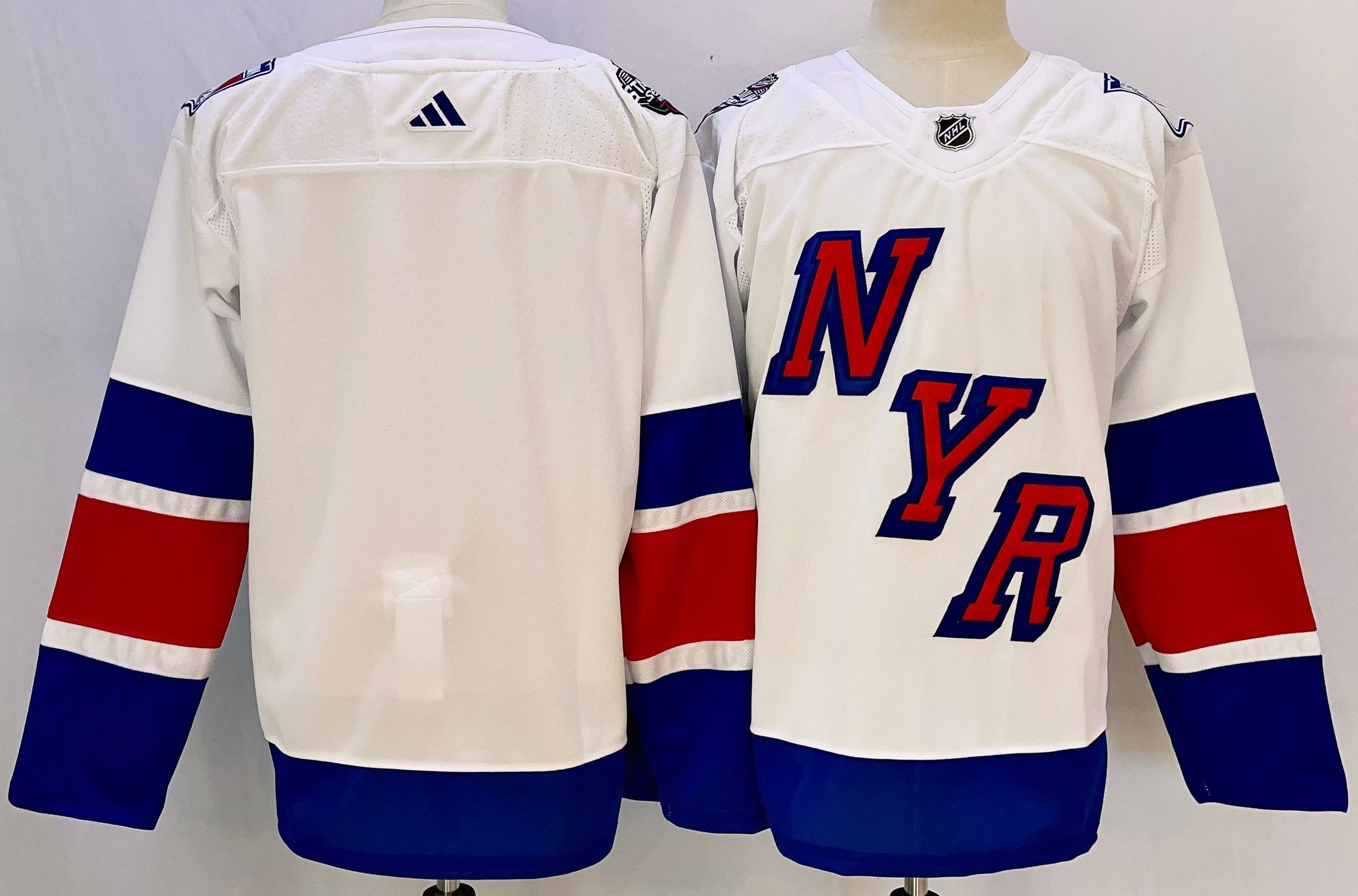 Rangers Blank White 2024 Stadium Series Men Jersey
