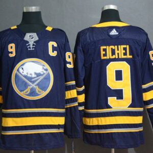 Sabres 9 Jack Eichel Navy Men Jersey