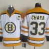 Bruins 33 Zdeno Chara White CCM Throwback Men Jersey