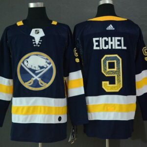 Sabres 9 Jack Eichel Navy Drift Fashion Men Jersey
