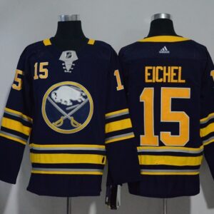 Sabres 15 Jack Eichel Navy Men Jersey