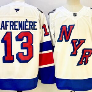 Rangers 13 Lafreniere White 2024 New Men Jersey