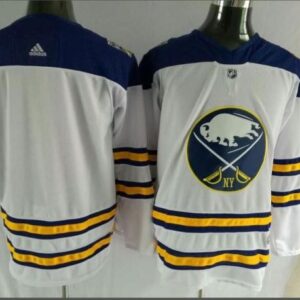 Sabres Blank White 2018 Winter Classic Men Jersey