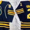 Sabres 28 Zemgus Girgensons Navy Blue Home Men Jersey