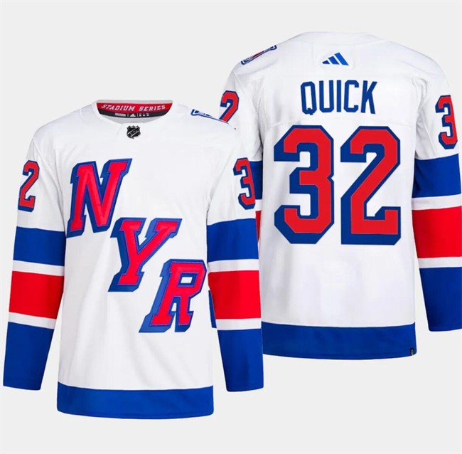 Rangers 32 Jonathan Quick White 2024 Stadium Series Men Jersey