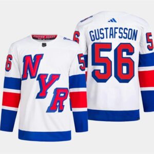 Rangers 56 Erik Gustafsson White 2024 Stadium Series Men Jersey