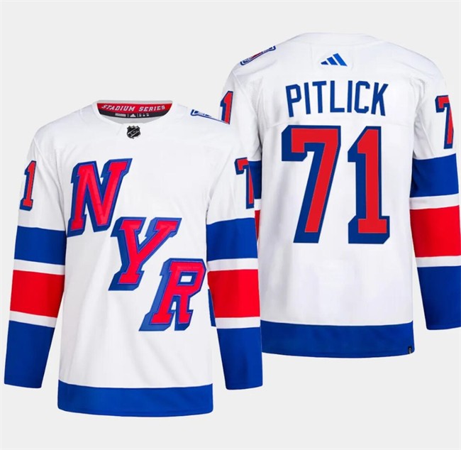 Rangers 71 Tyler Pitlick White 2024 Stadium Series Men Jersey