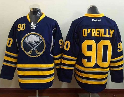 Sabres 90 Ryan O'Reilly Navy Blue Home Men Jersey