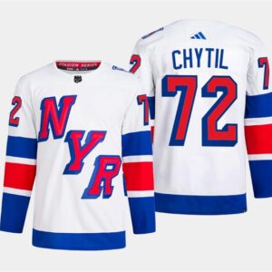 Rangers 72 Filip Chytil White 2024 Stadium Series Men Jersey