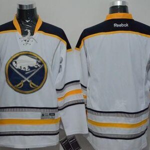 Sabres Blank White Men Jersey