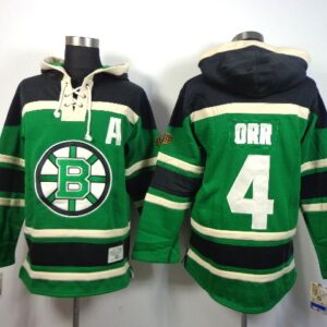Bruins 4 Bobby Orr Green With A Patch Men Sweatshirt