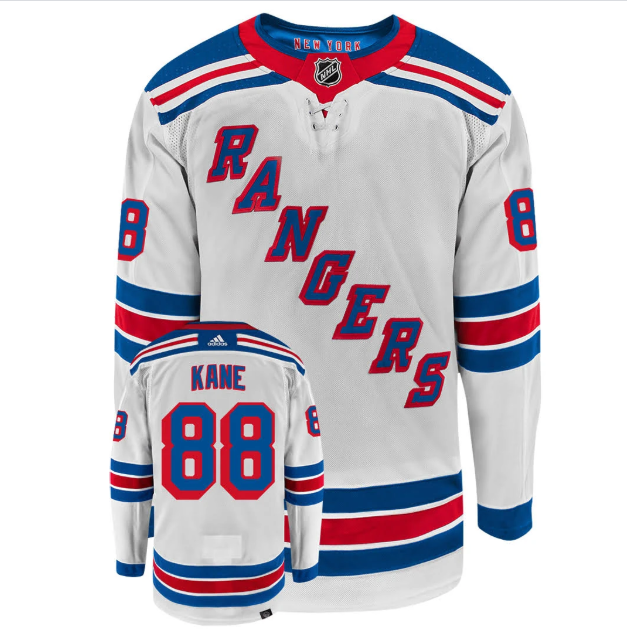 Rangers 88 Patrick Kane White Men Jersey