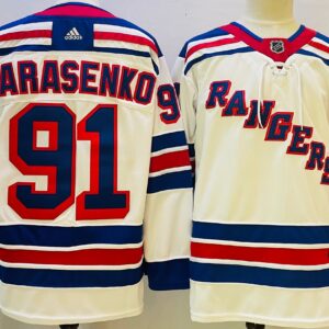 Rangers 91 Vladimir Tarasenko White Men Jersey