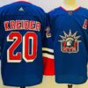 Rangers 20 Chris Kreider Blue 2022-23 Retro Men Jersey