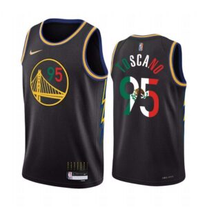 Warriors 95 Juan Toscano-Anderson 2022 Black Special Mexico Edition Men Jersey