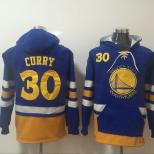 Warriors 30 Stephen Curry Navy Hoodie Sweatshirt