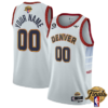 Nuggets Customized White 2023 Finals Icon Edition Men Jersey