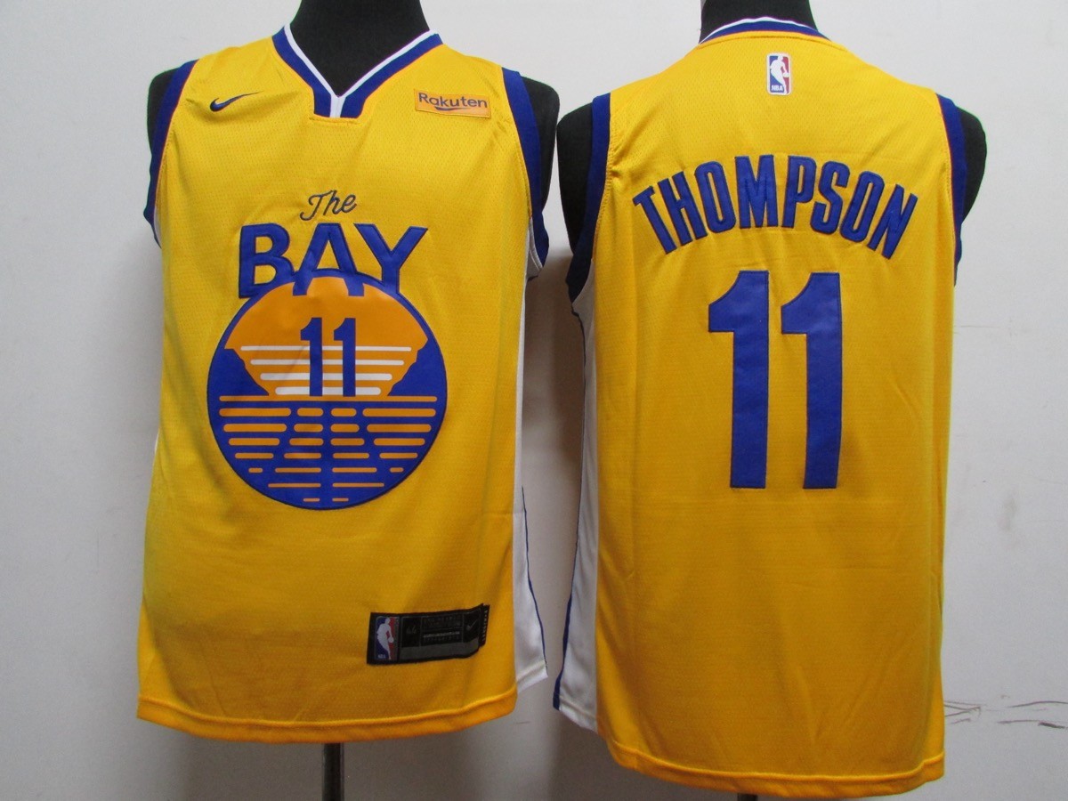 Warriors 11 Klay Thompson Blue 2020 New Men Jersey