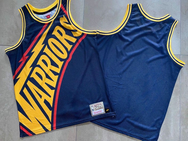 Warriors Mitchell&Ness Big Face Men Jersey