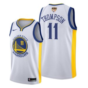 Warriors 11 Klay Thompson White 2019 Finals Bound Swingman Men Jersey