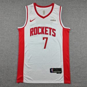 Rockets 7 Kevin Durant White Men Jersey