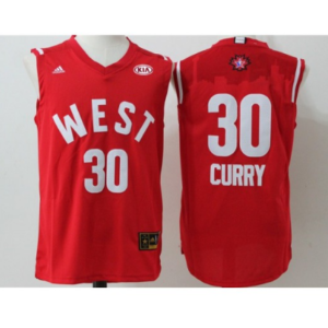Warriors 30 Stephen Curry Red 2016 All Star Youth Jersey