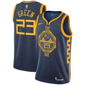 Warriors 23 Draymond Green Navy 2018-19 City Edition Swingman Men Jersey