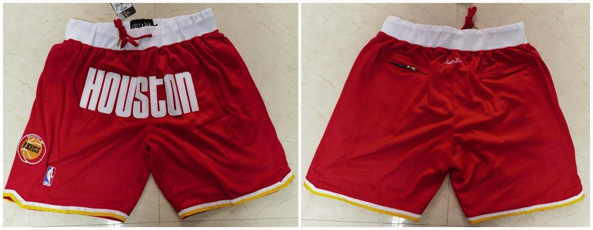 Rockets Red Just Don With Pocket Shorts