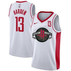 Rockets 13 James Harden White City Edition Men Jersey