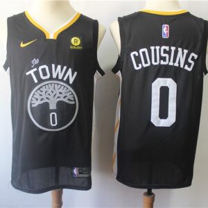 Warriors 0 DeMarcus Cousins Black Swingman Men Jersey