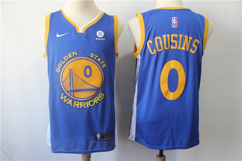 Warriors 0 DeMarcus Cousins Royal Swingman Men Jersey