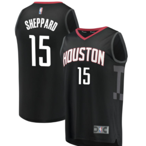 Rockets 15 Reed Sheppard  Black Men Jersey