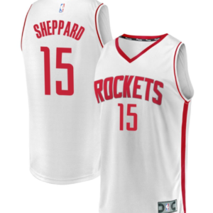 Rockets 15 Reed Sheppard White Men Jersey