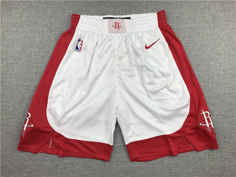 Rockets White Swingman Shorts