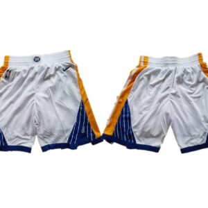 Warriors White Basketball Shorts