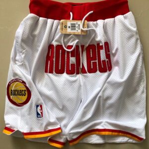 Nike Houston Rockets White Retro Shorts