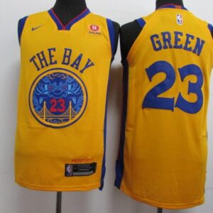 Warriors 23 Draymond Green Gold City Edition Men Jersey
