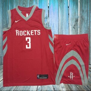Rockets 3 Chris Paul Red Swingman Jersey(With Shorts)