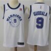 Warriors 9 Andre Iguodala White Throwback Swingman Men Jersey